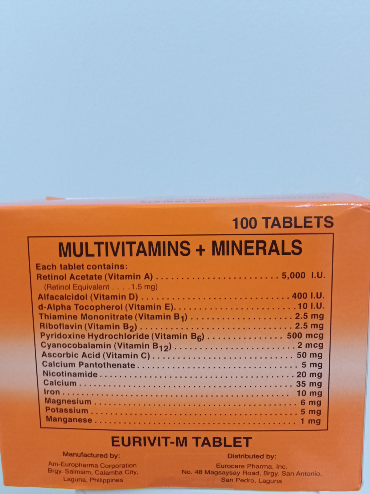 Eurivit (Multivitamins + Minerals)