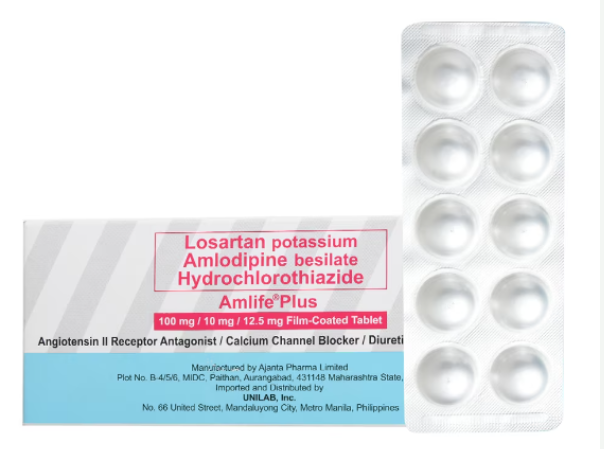 Amlife Plus (Amlodipine+Losartan+Hydrochlorothiazide)