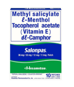 Salonpas Medicated Patch 10's