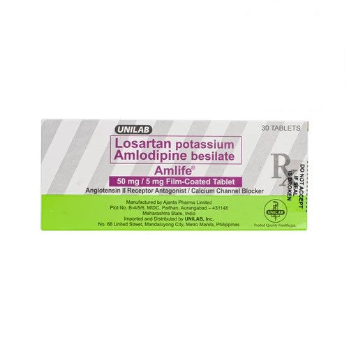 Amlife (Losartan Potassium + Amlodipine besilate)