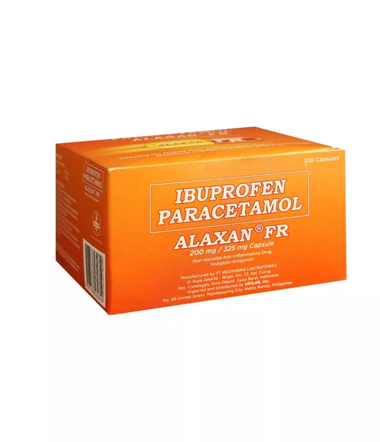 Alaxan FR (Ibuprofen+Paracetamol)