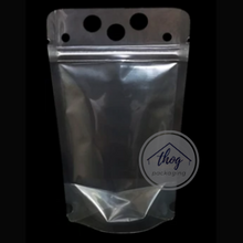 Load image into Gallery viewer, Stand Up Liquid Pouch Zip Lock Clear Glossy