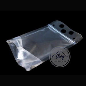 Stand Up Liquid Pouch Zip Lock Clear Glossy
