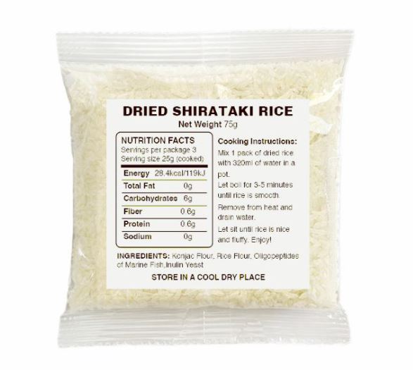 Dried Shirataki Rice