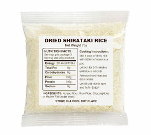 Dried Shirataki Rice