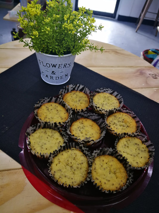 Coco Cupcake w/ Chia Seeds
