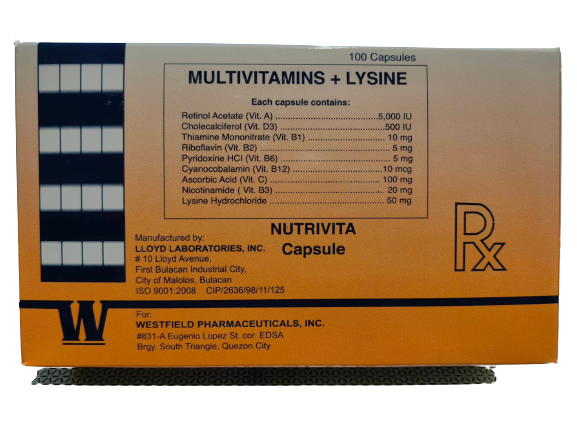 Nutrivita ( Multivitamins + Lysine )