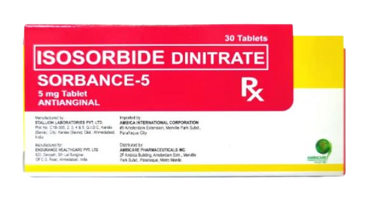 Sorbance ( Isosorbide Dinitrate 5 mg )