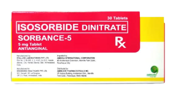 Sorbance ( Isosorbide Dinitrate 5 mg )