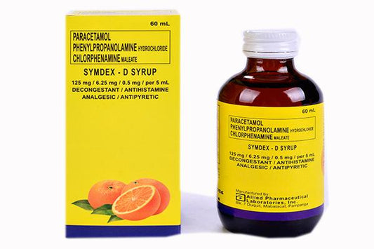 Symdex - D (Phenylpropanolamine + Chlorpheniramine + Paracetamol)