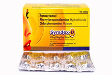 Load image into Gallery viewer, Symdex - D (Phenylpropanolamine + Chlorpheniramine + Paracetamol)