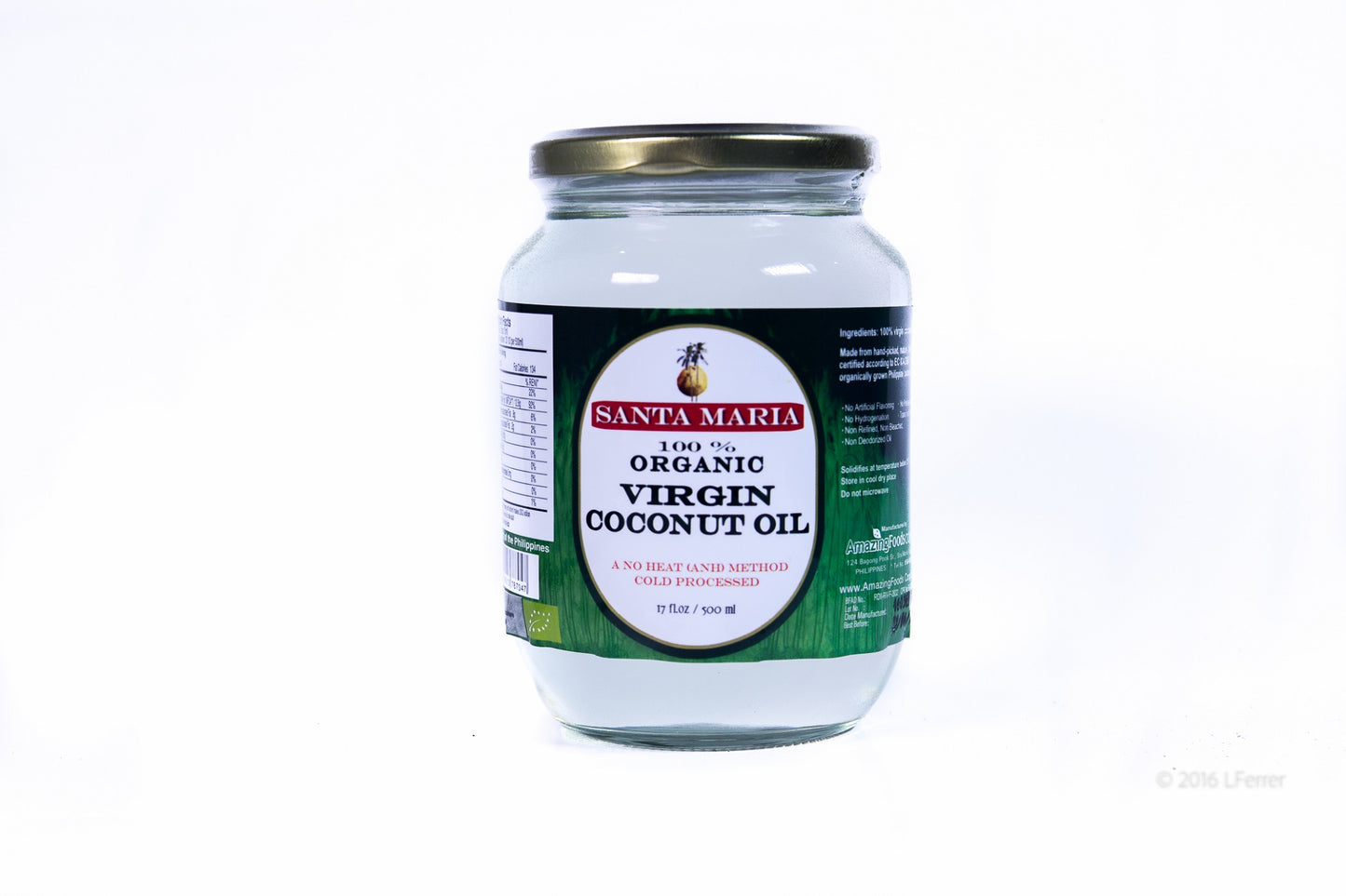 Santa Maria 100% Virgin Coconut Oil