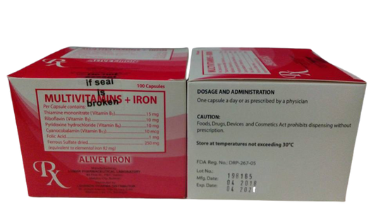 Alivet ( Multivitamins + Iron )