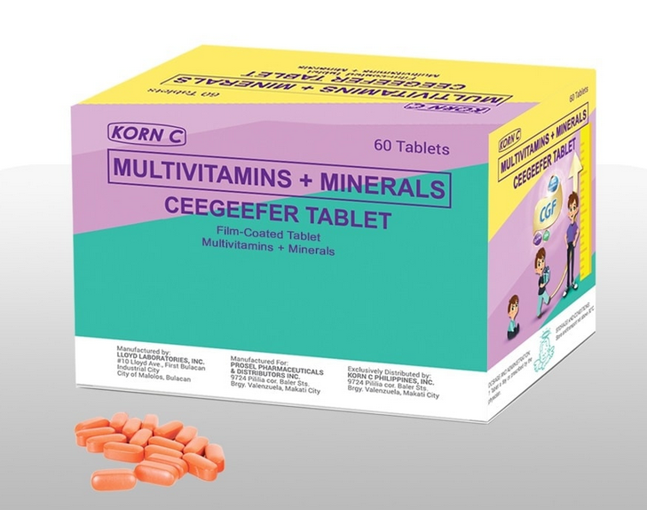 Ceegeefer (Multivitamin + Zinc +Taurine + Lysine + Chlorella)