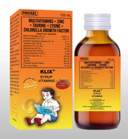 Klix (Multivitamin + Zinc +Taurine + Lysine + Chlorella)