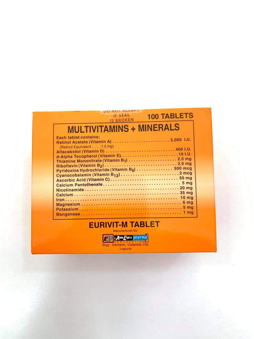 Eurivit-M (Multivitamins + Minerals)