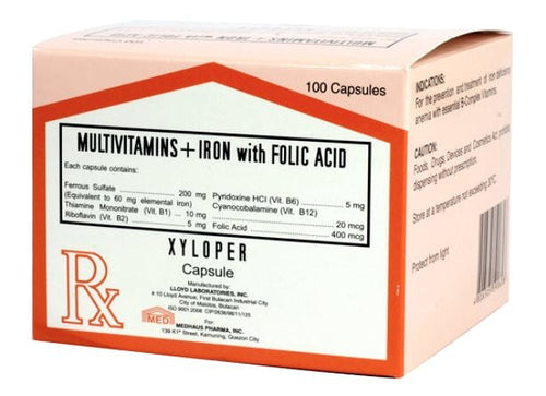 Xyloper (Ferrous Sulfate + Vitamin B1 + B2 + B6 + B9 + B12 + Folic Acid + Ferrous Sulfate)