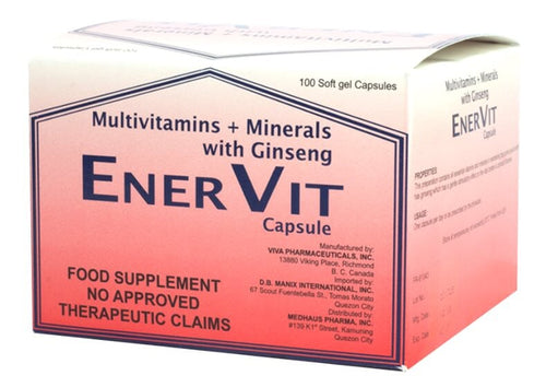 Enervit (Multivitamins + Minerals + Ginseng)